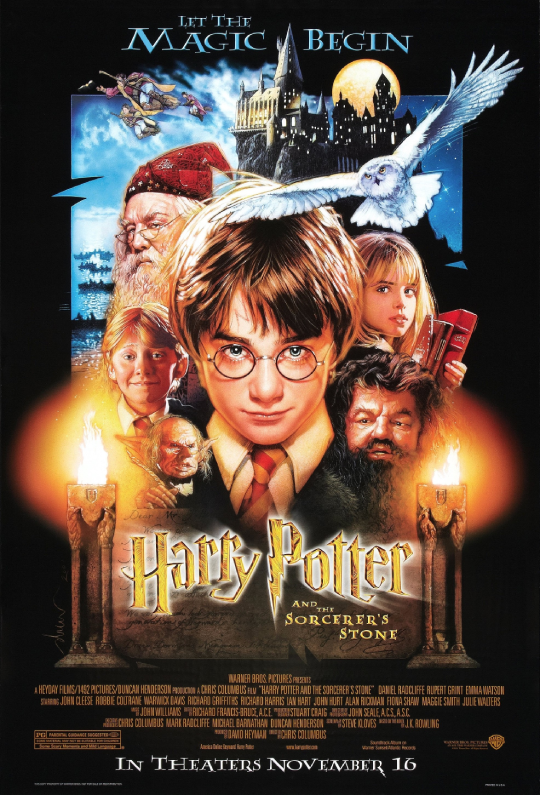 Harry Potter (2001) - rekomendasi film barat untuk belajar bahasa inggris